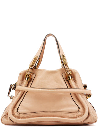 Chloe Cream Leather Paraty 2-Way Bag