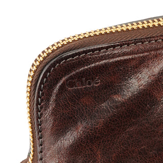 Chloé Dark Brown Leather Heloise Tote Bag