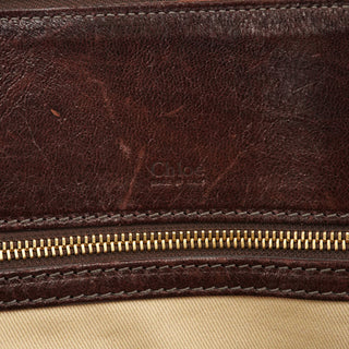 Chloé Dark Brown Leather Heloise Tote Bag