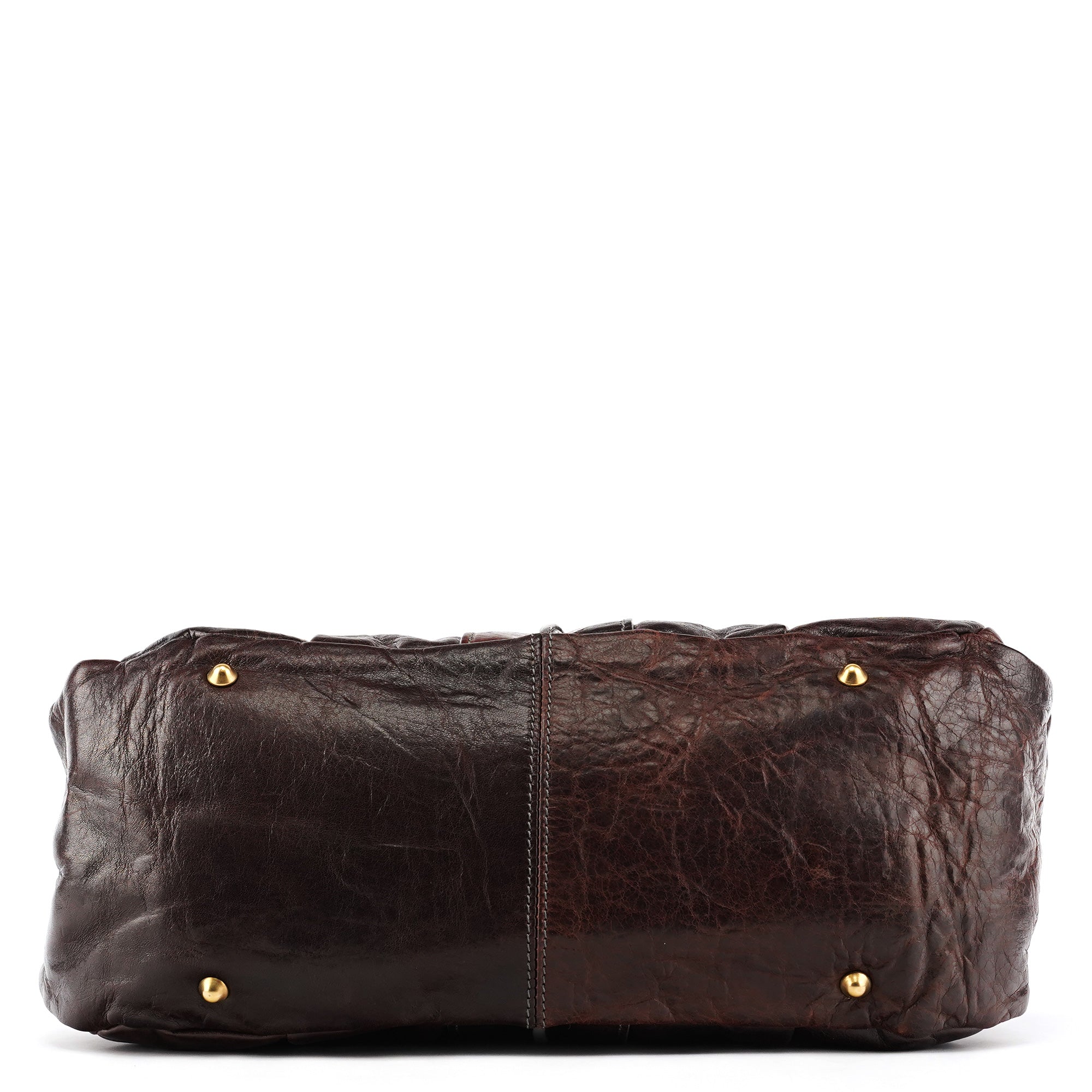 Chloé Dark Brown Leather Heloise Tote Bag