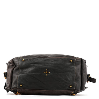 Chloe Dark Brown Leather Paddington Top Handle Bag