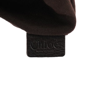 Chloe Dark Brown Leather Paddington Top Handle Bag