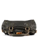 Chloe Dark Green Leather Paddington Shoulder Bag