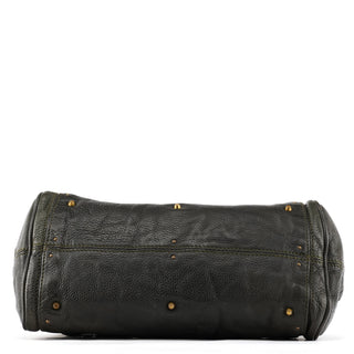 Chloe Dark Green Leather Paddington Shoulder Bag