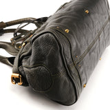 Chloe Dark Green Leather Paddington Shoulder Bag