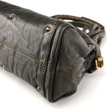 Chloe Dark Green Leather Paddington Shoulder Bag