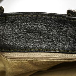 Chloe Dark Green Leather Paddington Shoulder Bag