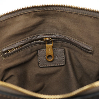 Chloe Dark Grey Leather Marcie Tote Bag