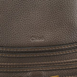 Chloe Dark Grey Leather Marcie Tote Bag