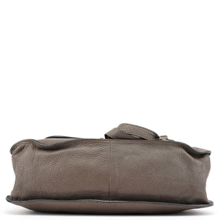 Chloe Dark Grey Leather Marcie Tote Bag