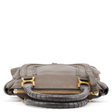 Chloe Dark Grey Leather Marcie Tote Bag