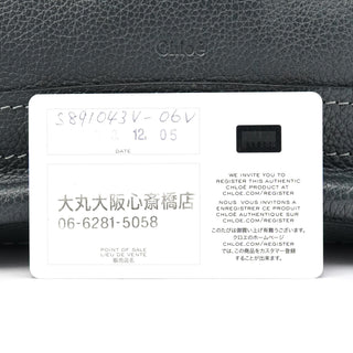 Chloe Dark Grey Leather Paraty 2-Way Bag