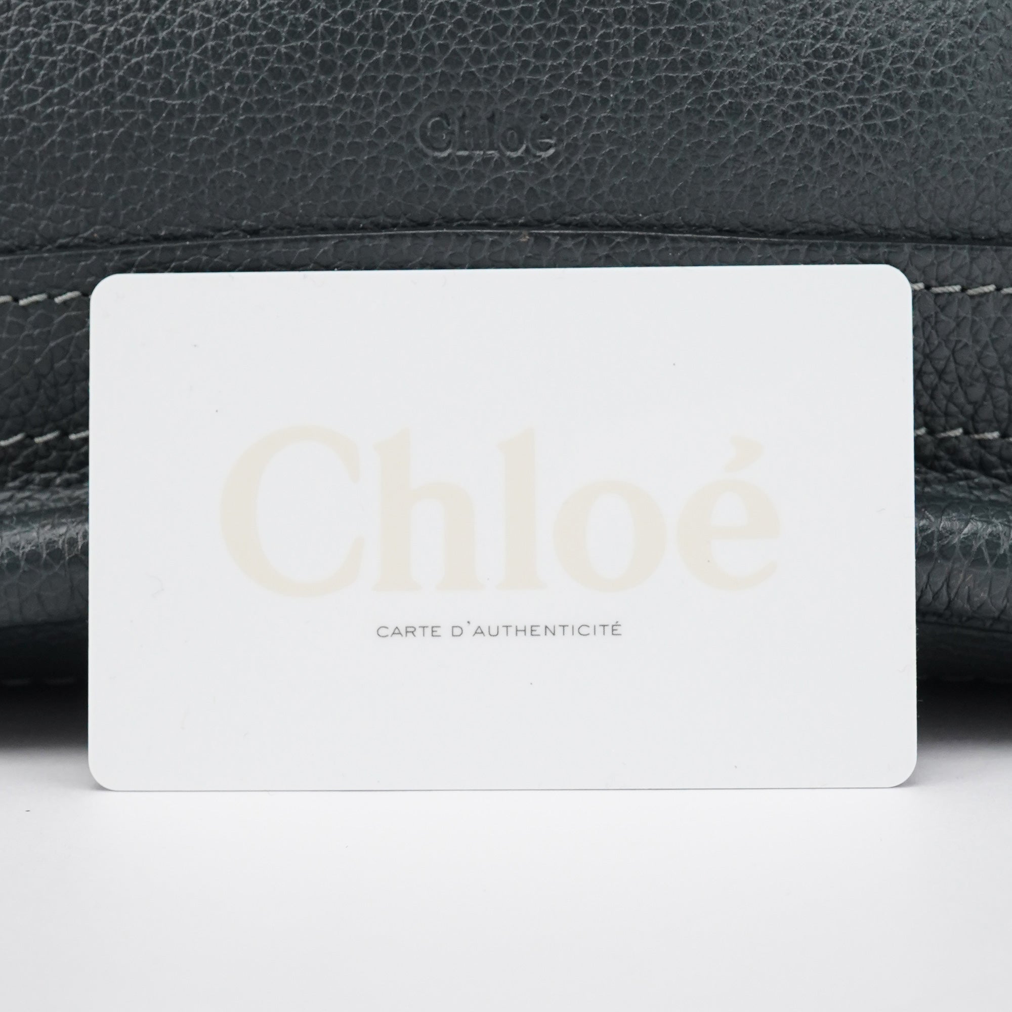 Chloé Borsa Paraty in pelle grigio scuro