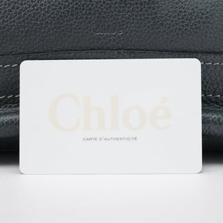 Chloe Dark Grey Leather Paraty 2-Way Bag