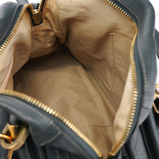 Chloe Dark Grey Leather Paraty 2-Way Bag