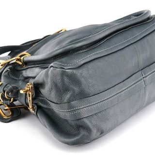 Chloe Dark Grey Leather Paraty 2-Way Bag