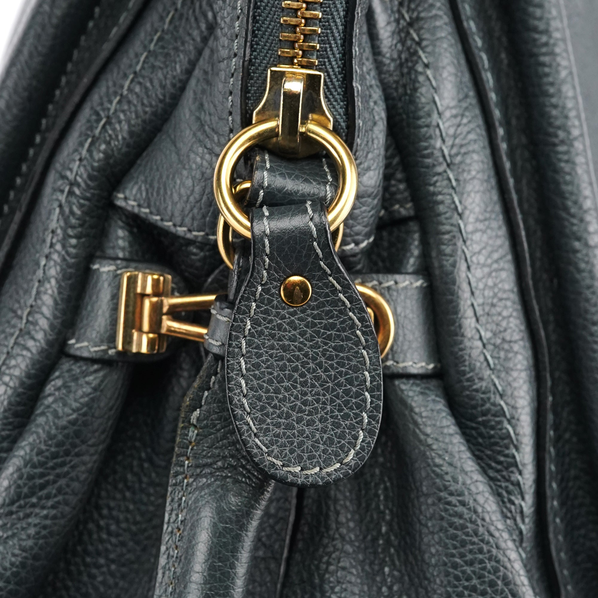 Chloé Borsa Paraty in pelle grigio scuro