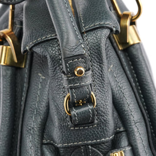 Chloe Dark Grey Leather Paraty 2-Way Bag