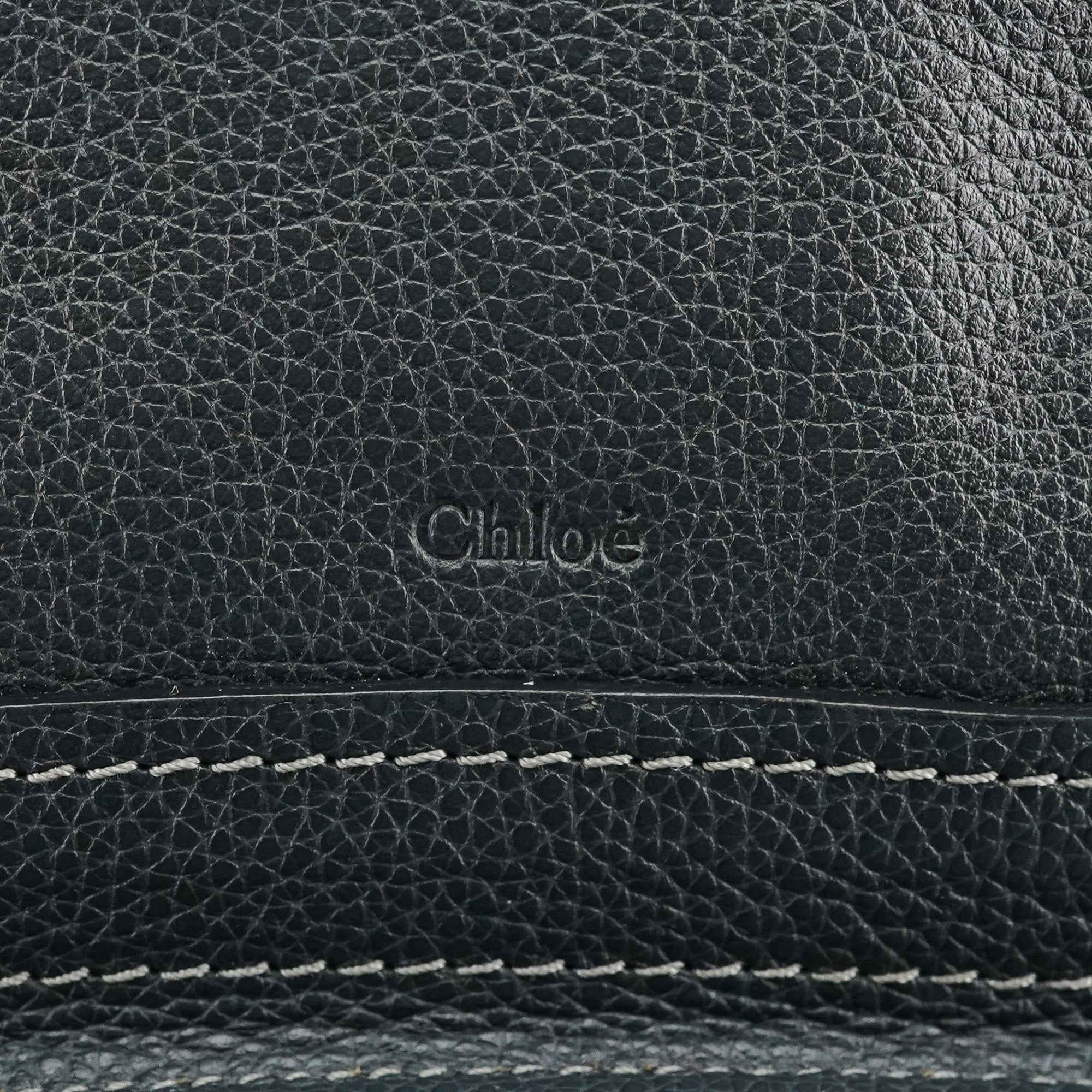 Chloé Borsa Paraty in pelle grigio scuro
