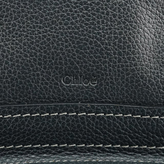 Chloe Dark Grey Leather Paraty 2-Way Bag