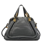 Chloé Borsa Paraty in pelle grigio scuro