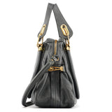 Chloé Borsa Paraty in pelle grigio scuro