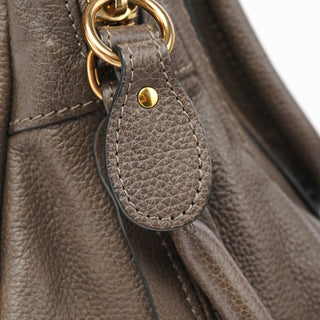 Chloé Dark Grey Leather Paraty 2-Way Shoulder Bag