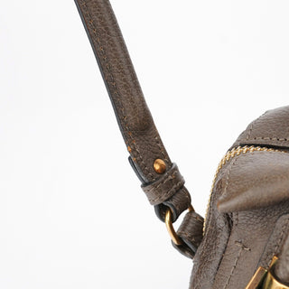 Chloé Dark Grey Leather Paraty 2-Way Shoulder Bag