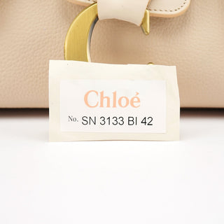 Chloe Ecru Leather C Tote Bag