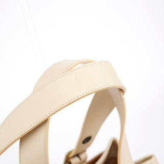 Chloe Ecru Leather C Tote Bag