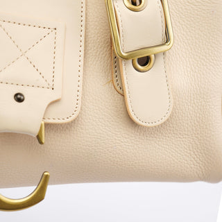 Chloe Ecru Leather C Tote Bag