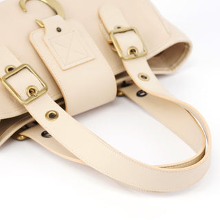 Chloe Ecru Leather C Tote Bag