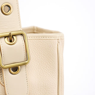 Chloe Ecru Leather C Tote Bag