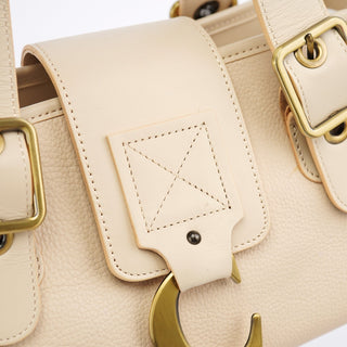Chloe Ecru Leather C Tote Bag
