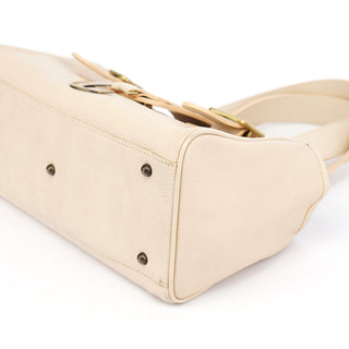 Chloe Ecru Leather C Tote Bag