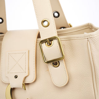 Chloe Ecru Leather C Tote Bag