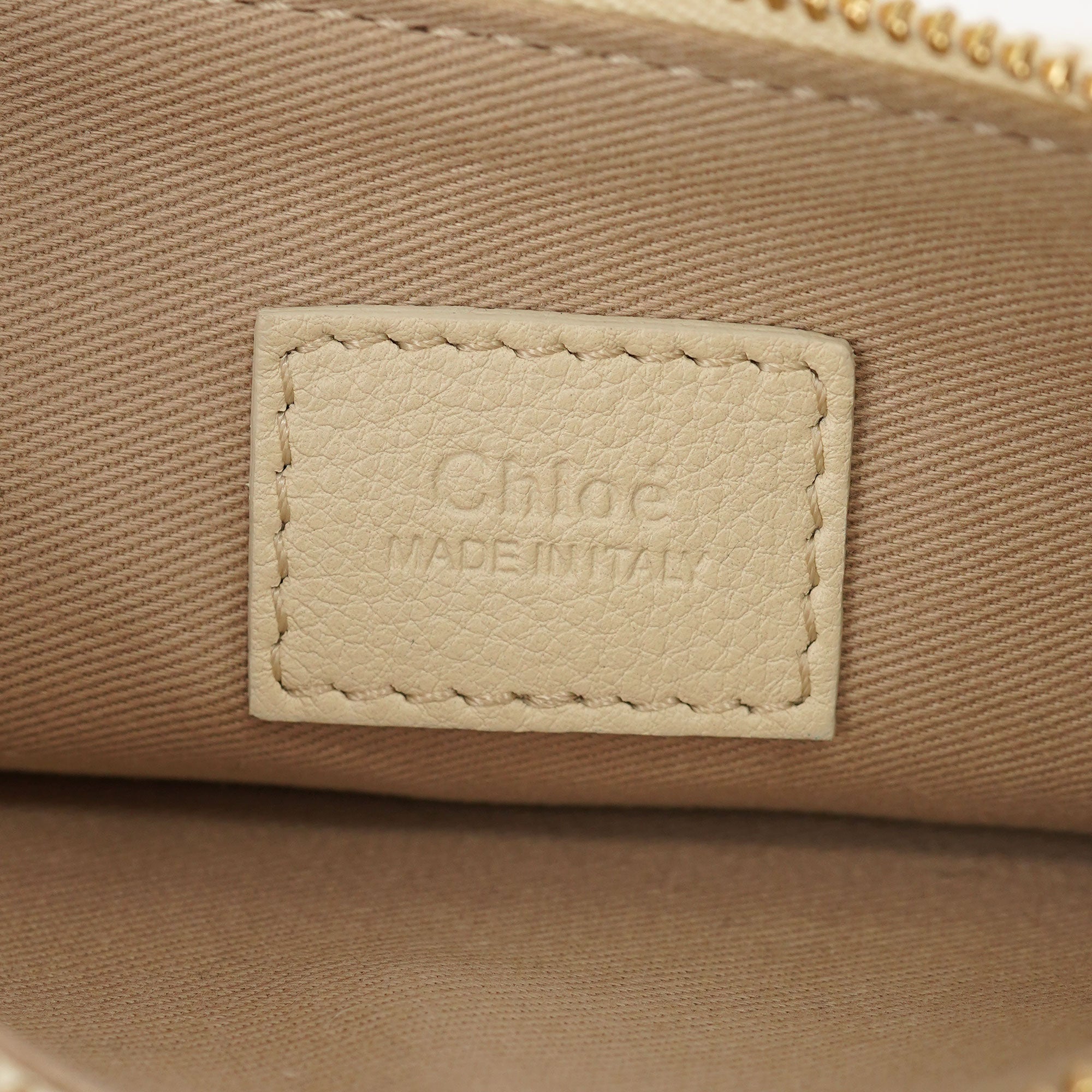Chloé Ecru Leather Horse Appliqué Tote Bag