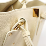 Chloé Ecru Leather Horse Appliqué Tote Bag