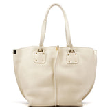 Chloé Ecru Leather Horse Appliqué Tote Bag