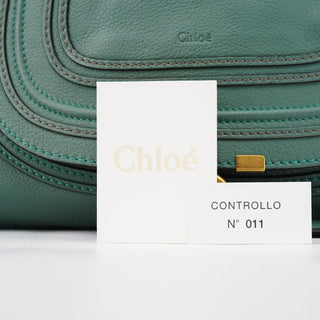 Chloe Emerald Green Leather Marcie 2-Way Bag