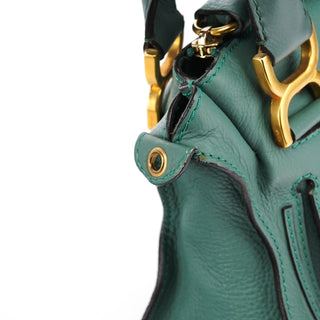 Chloe Emerald Green Leather Marcie 2-Way Bag