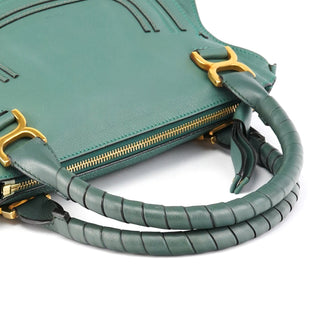 Chloe Emerald Green Leather Marcie 2-Way Bag