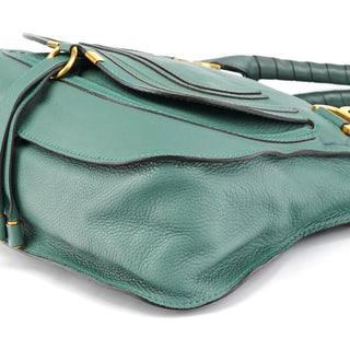 Chloe Emerald Green Leather Marcie 2-Way Bag
