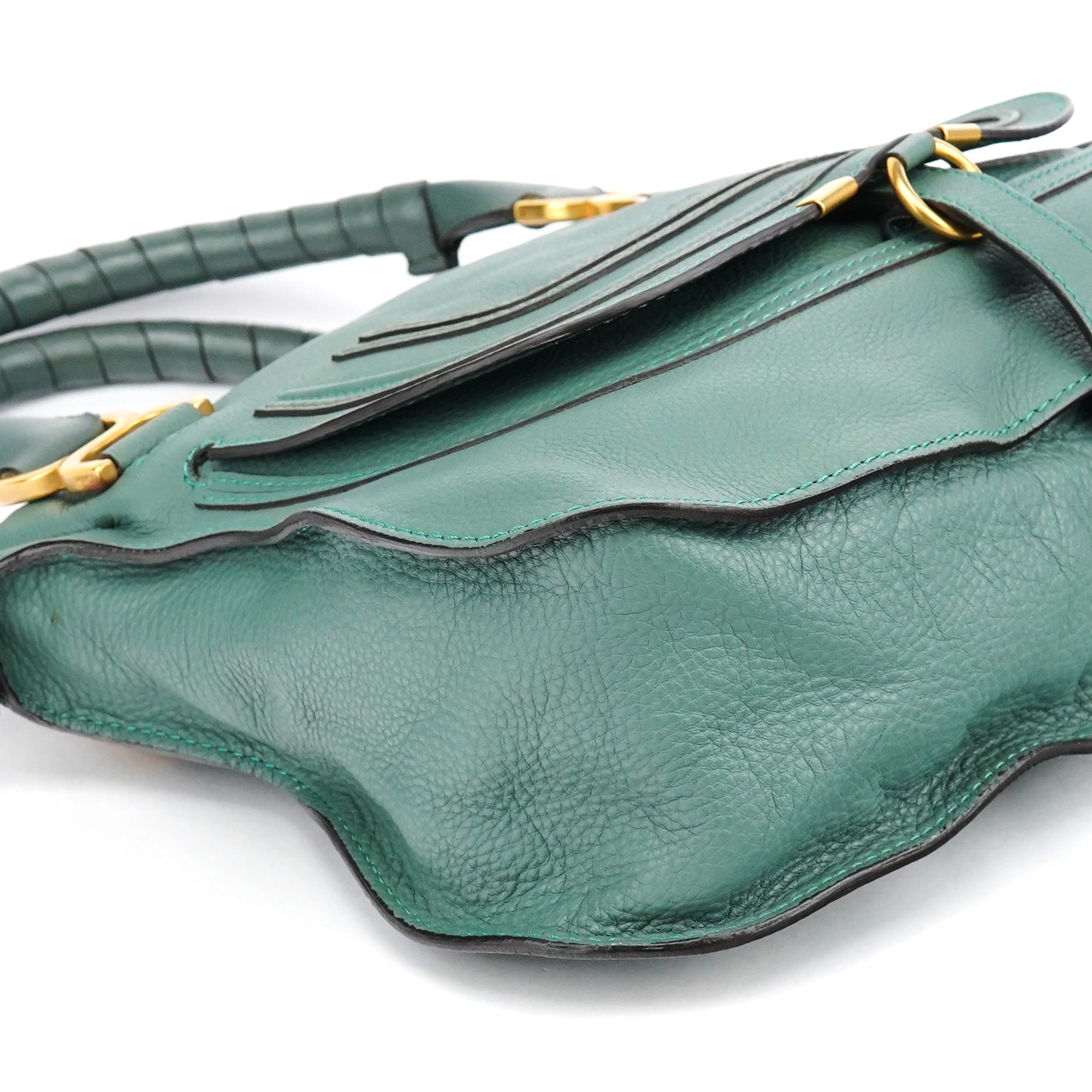 Chloe Emerald Green Leather Marcie 2-Way Bag