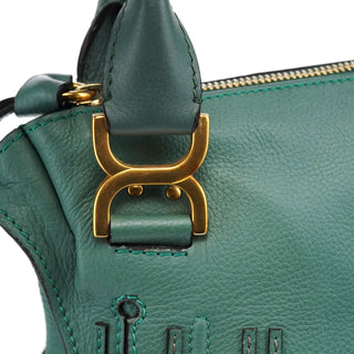 Chloe Emerald Green Leather Marcie 2-Way Bag