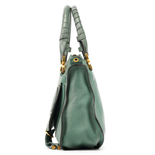 Chloe Emerald Green Leather Marcie 2-Way Bag