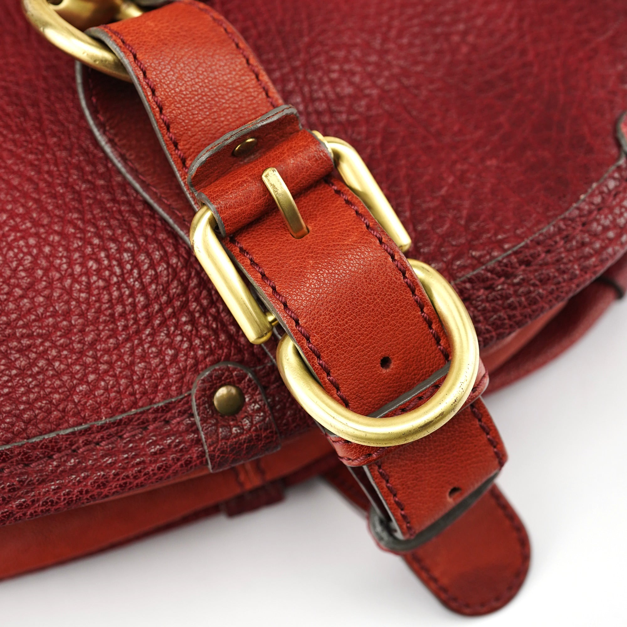 Chloé Fall 2005 Burgundy Leather Satchel Bag