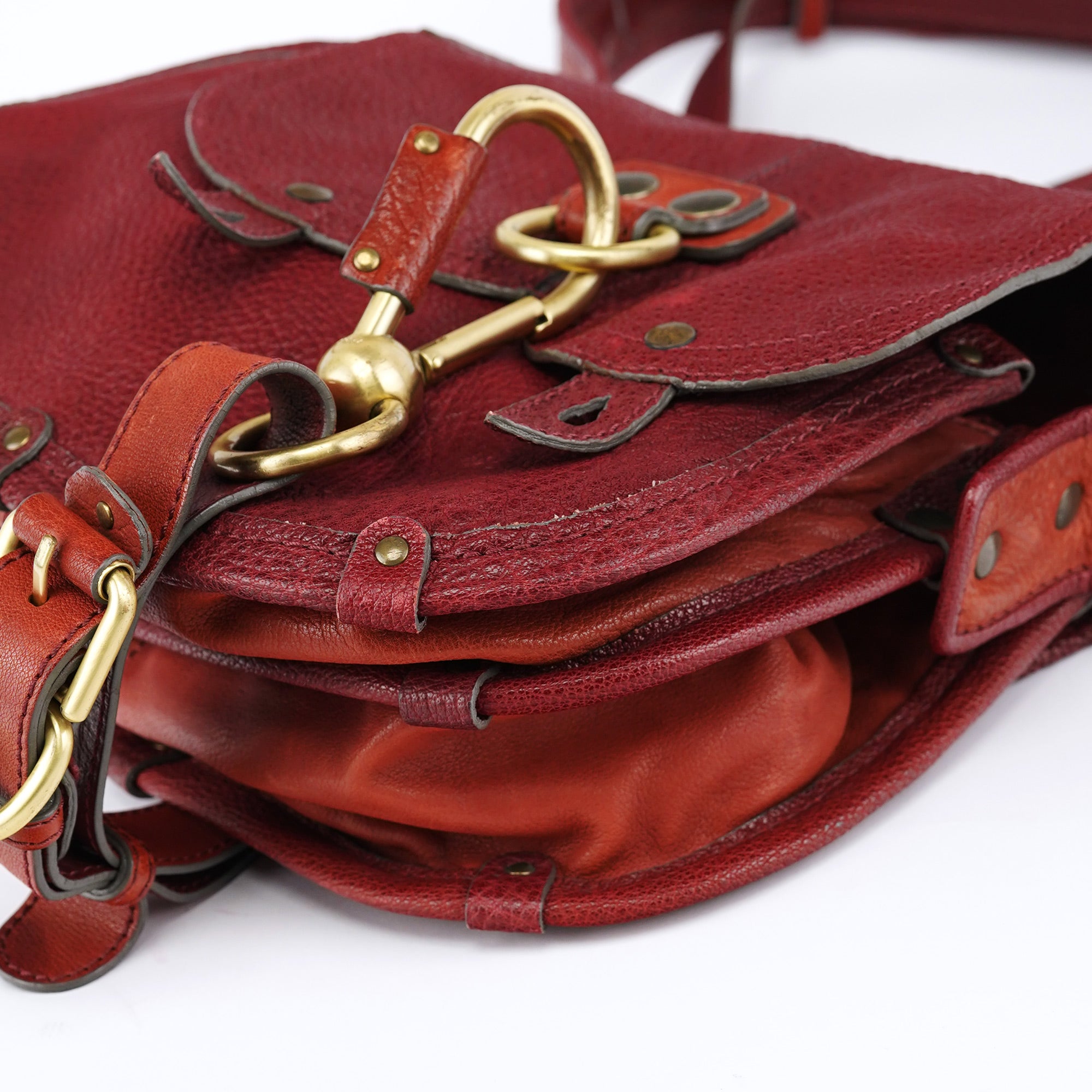 Chloé Fall 2005 Burgundy Leather Satchel Bag