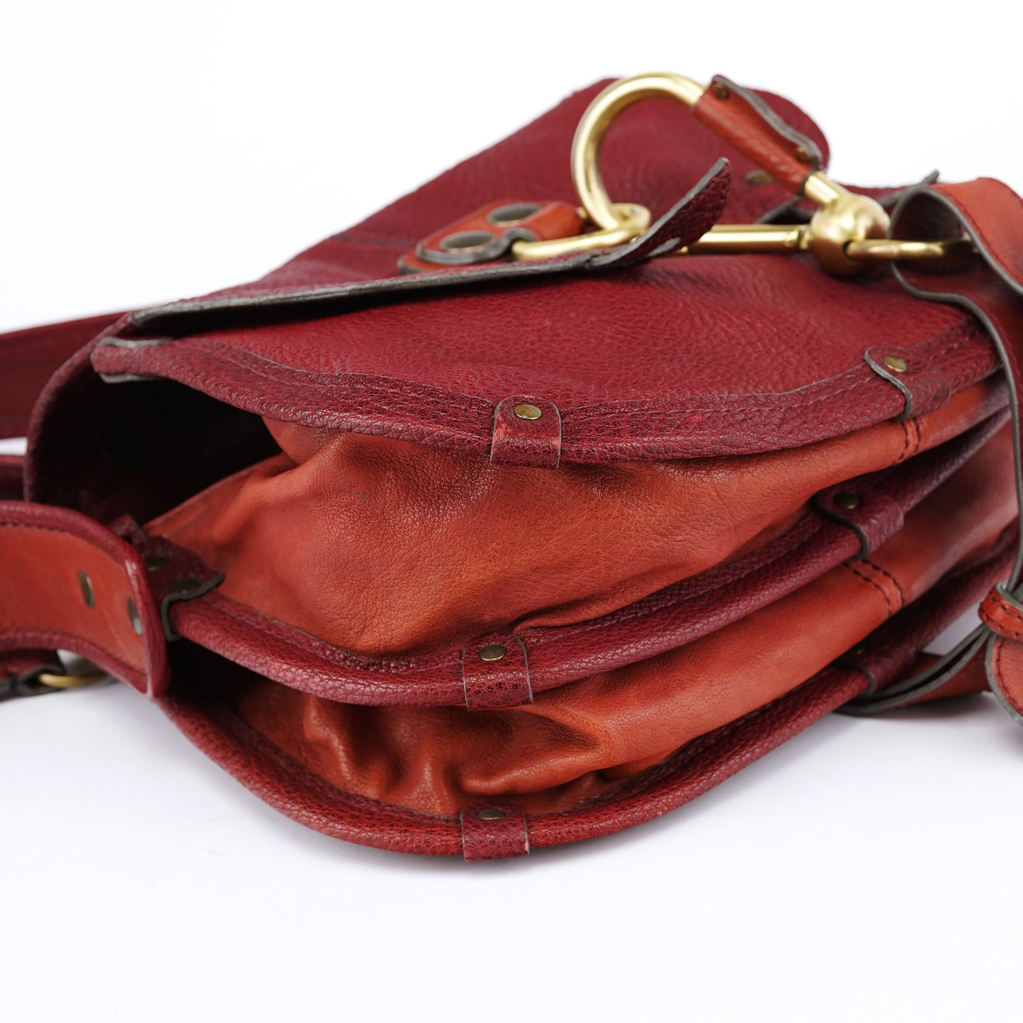 Chloé Fall 2005 Burgundy Leather Satchel Bag