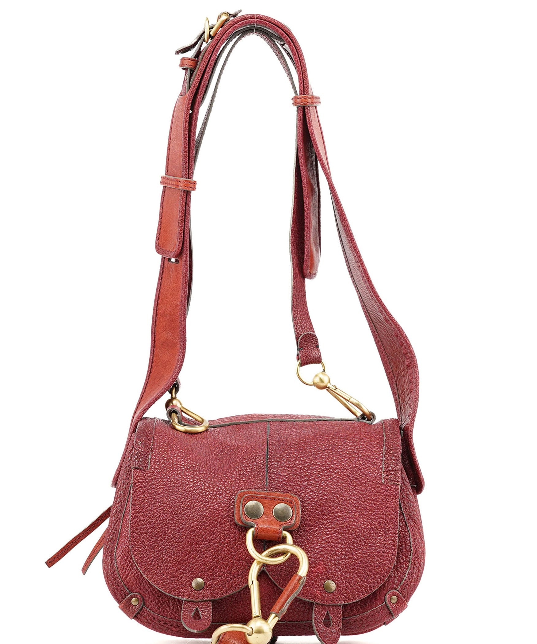 Chloé Fall 2005 Burgundy Leather Satchel Bag